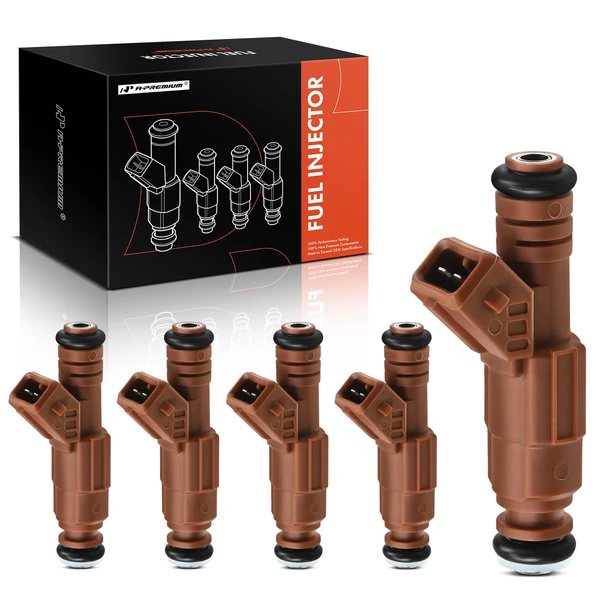 5-Pc Fuel Injector 2-Blade Terminal A-Premium APFI145