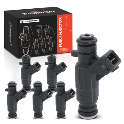 6 Pcs Black Fuel Injectors