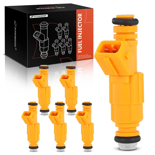 6-Pc Fuel Injector, 2-Blade Terminal, A-Premium APFI374