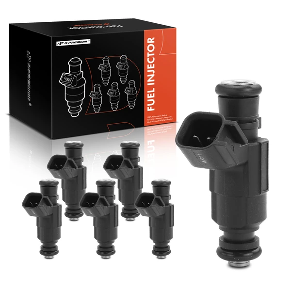 2005-2008 Buick Allure 6-Pc Fuel Injector 2-Blade Terminal A-Premium APFI267