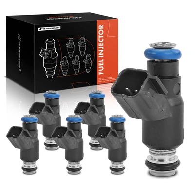 6 Pcs Black Fuel Injectors