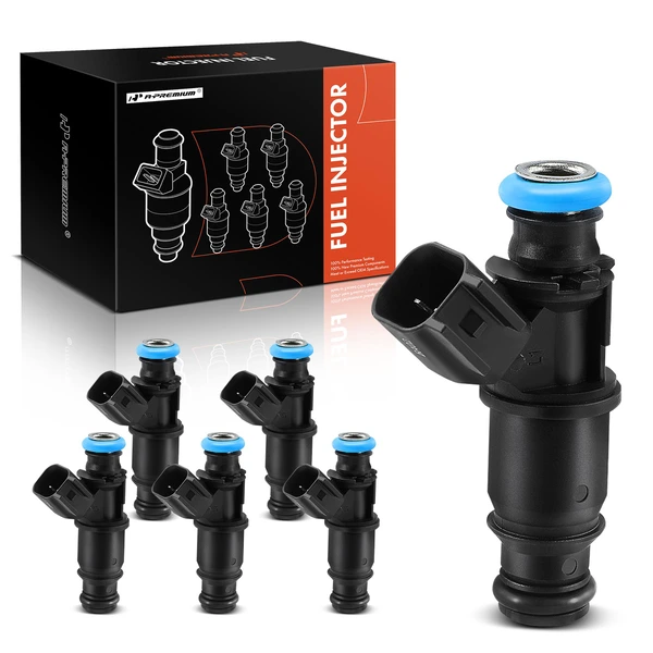 2005-2009 Buick Allure 6-Pc Fuel Injector 2-Blade Terminal A-Premium APFI269