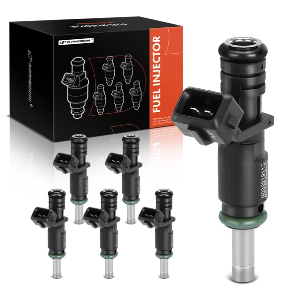 2005-2006 BMW 330xi 6-Pc Fuel Injector 2-Blade Terminal A-Premium APFI277