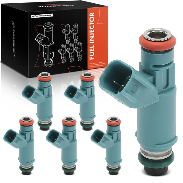 6-Pc Fuel Injector 2-Blade Terminal A-Premium APFI475