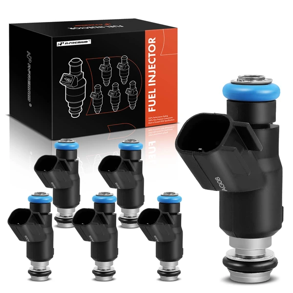 2007-2008 Hyundai Entourage 6-Pc Fuel Injector 2-Blade Terminal A-Premium APFI285