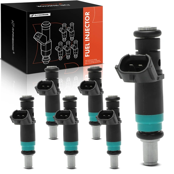 6-Pc Fuel Injector 2-Blade Terminal A-Premium APFI590