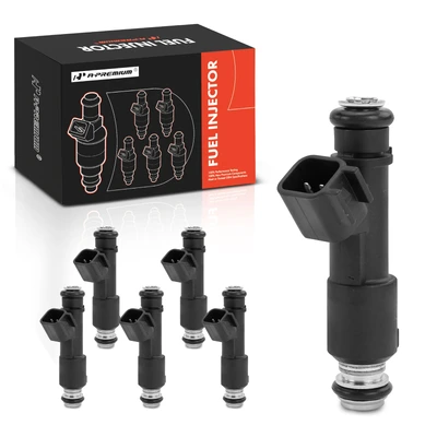 6 Pcs Black Fuel Injectors