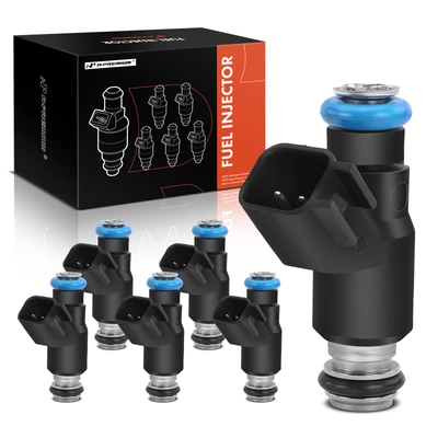 6 Pcs Black Fuel Injectors
