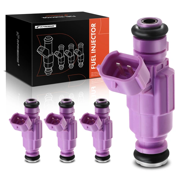 4-Pc Fuel Injector 2-Blade Terminal A-Premium APFI168