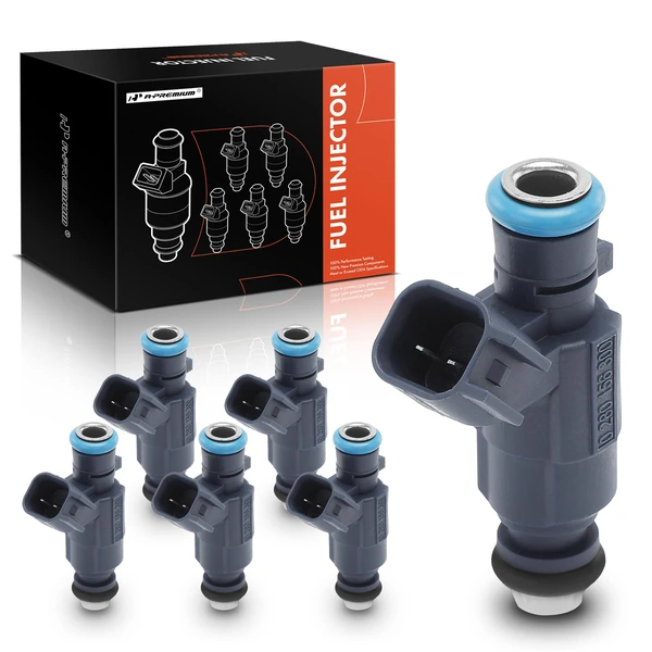 2007-2009 Saturn Aura 6-Pc Fuel Injector 2-Blade Terminal A-Premium APFI452