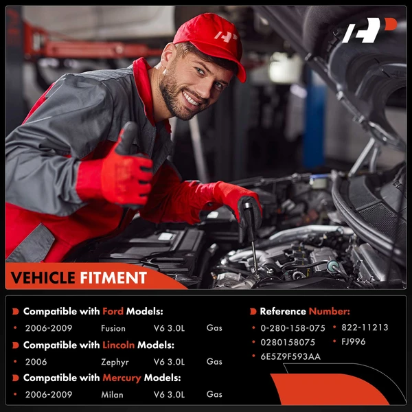 6-Pc Fuel Injector 2-Blade Terminal A-Premium APFI082