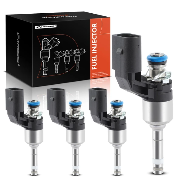 2011-2014 Audi A1 4-Pc Fuel Injector 2-Blade Terminal A-Premium APFI171