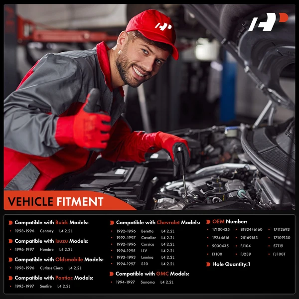 4-Pc Fuel Injector 2-Blade Terminal A-Premium APFI296