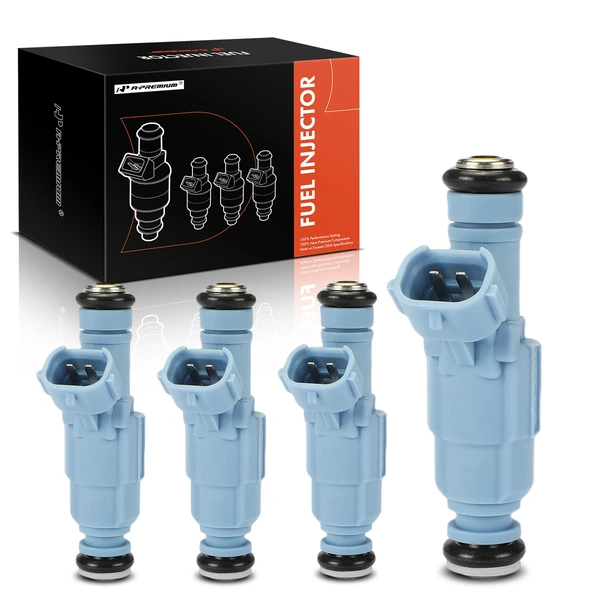 4-Pc Fuel Injector 2-Blade Terminal A-Premium APFI400