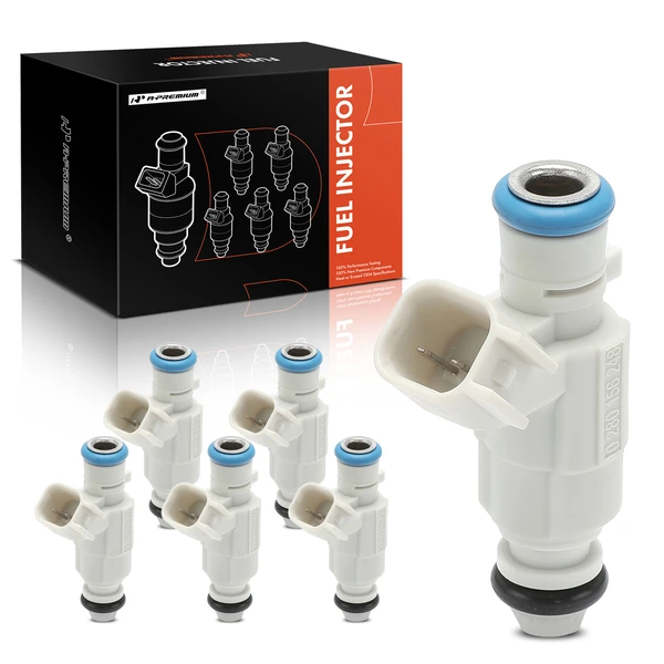 6-Pc Fuel Injector 2-Blade Terminal A-Premium APFI403