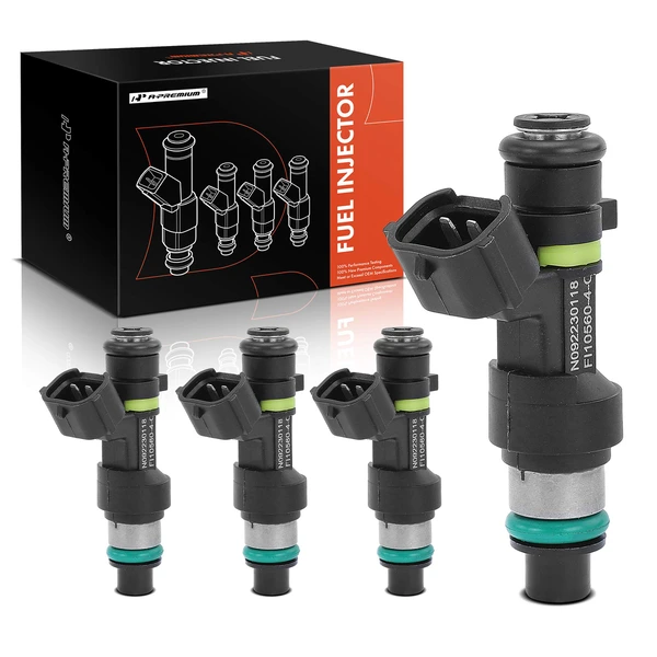 2007-2012 Nissan Versa 4-Pc Fuel Injector 2-Blade Terminal A-Premium APFI206