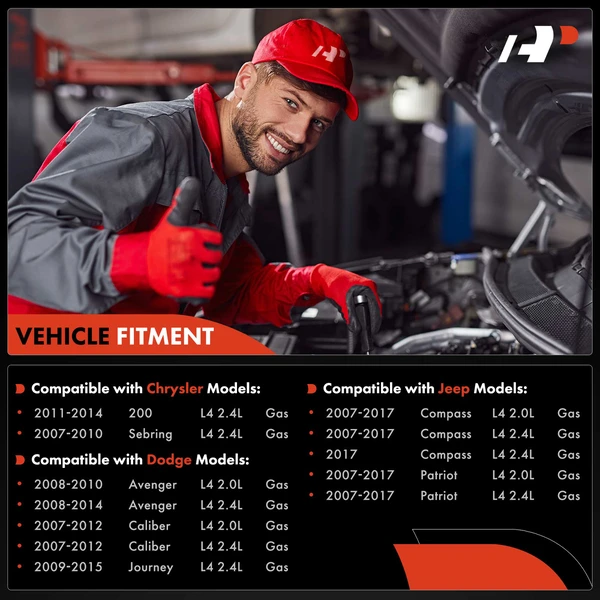 4-Pc Fuel Injector 2-Blade Terminal A-Premium APFI207