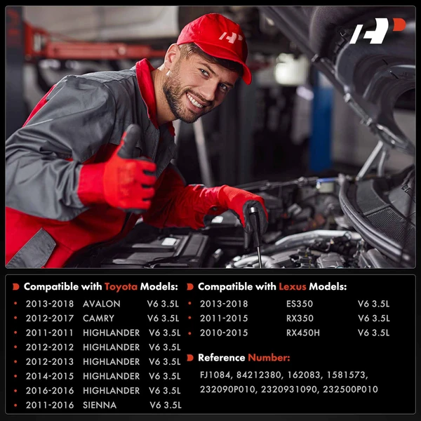 6-Pc Fuel Injector 2-Blade Terminal A-Premium APFI483