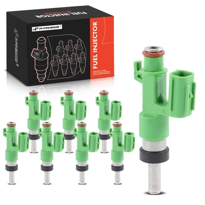 8 Pcs Green Fuel Injectors
