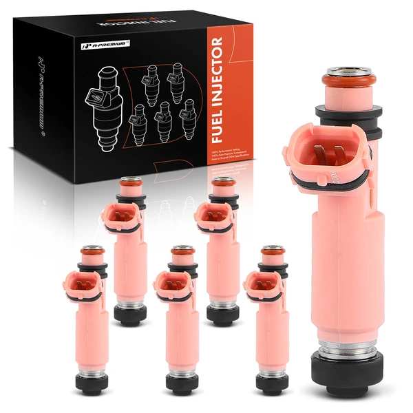 2004-2006 Toyota Sienna 6-Pc Fuel Injector 2-Blade Terminal A-Premium APFI410