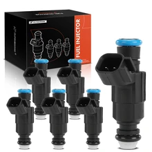 2000-2008 Jaguar S-Type 6pc Fuel Injector 2-Blade Terminal A-Premium APFI412