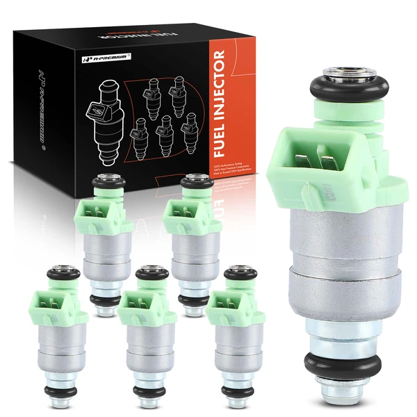 6-Pc Fuel Injector 2-Blade Terminal A-Premium APFI411