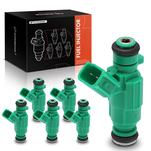 6-Pc Fuel Injector 2-Blade Terminal A-Premium APFI414