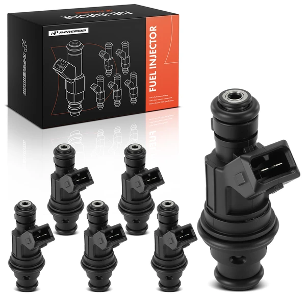 6-Pc Fuel Injector 2-Blade Terminal A-Premium APFI612