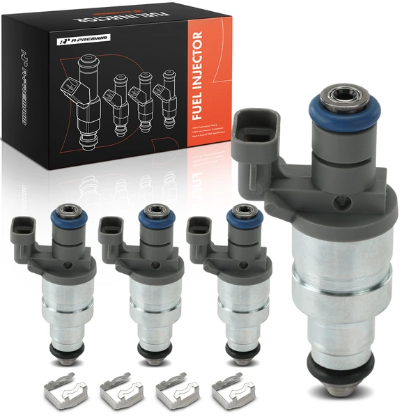 4-Pc Fuel Injector 2-Pin Terminal A-Premium APFI613