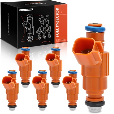6 Pcs Fuel Injectors with O-rings