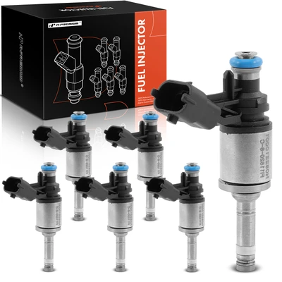 6 Pcs Black Fuel Injectors