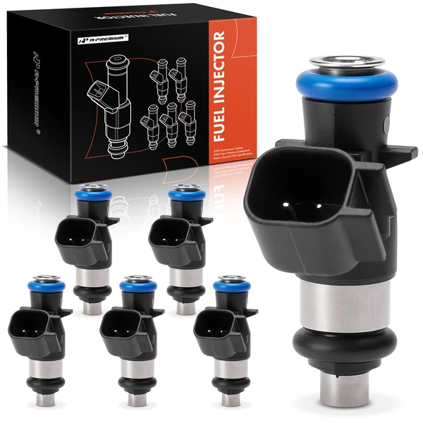 6-Pc Fuel Injector 2-Pin Terminal A-Premium APFI603