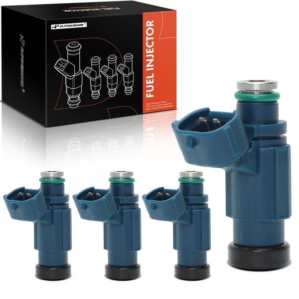 4-Pc Fuel Injector 2-Blade Terminal A-Premium APFI564