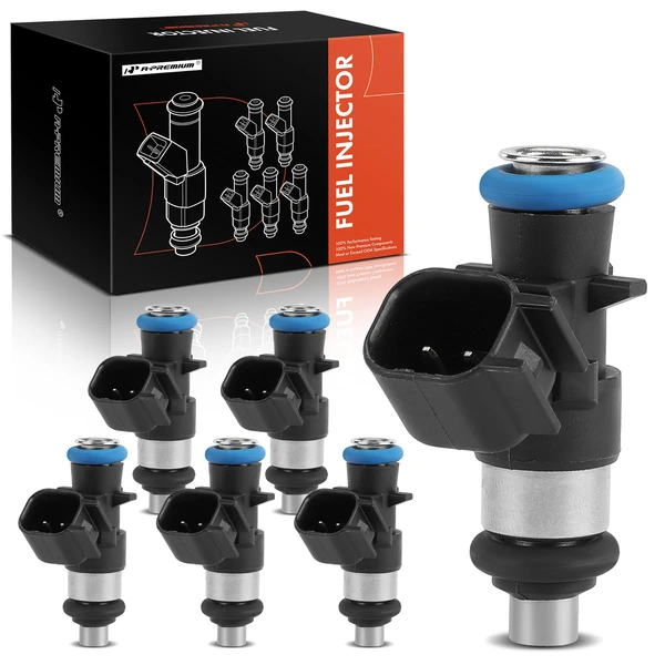 2014-2017 Jeep Cherokee 6-Pc Fuel Injector 2-Blade Terminal A-Premium APFI309