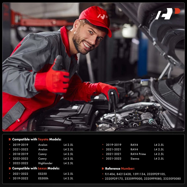 4-Pc Fuel Injector 2-Pin Terminal A-Premium APFI585