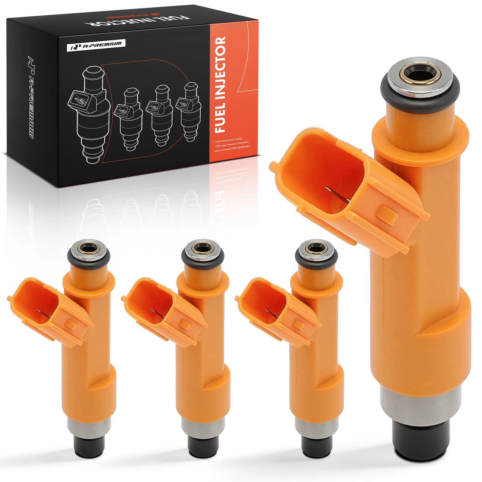 The A-premium 4-Pc Fuel Injector 2-Blade Terminal A-Premium APFI425 Image 
