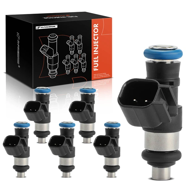 6-Pc Fuel Injector 2-Blade Terminal A-Premium APFI522