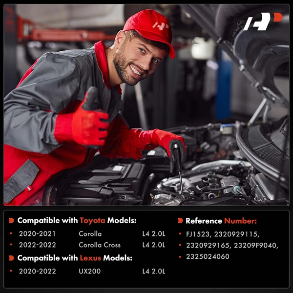 4-Pc Fuel Injector 2-Pin Terminal A-Premium APFI587