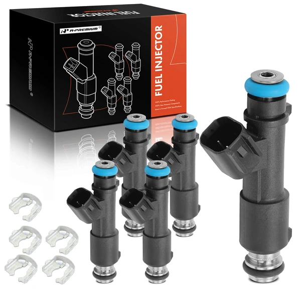 5-Pc Fuel Injector 2-Blade Terminal A-Premium APFI314