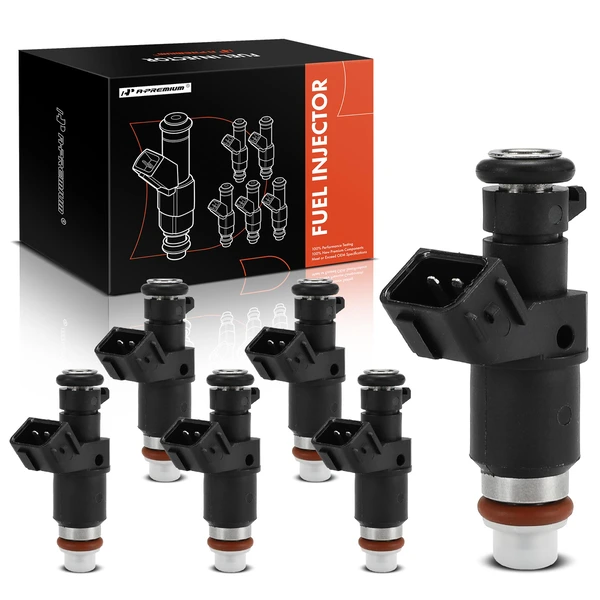 2012-2015 Honda Pilot 6-Pc Fuel Injector 2-Blade Terminal A-Premium APFI470