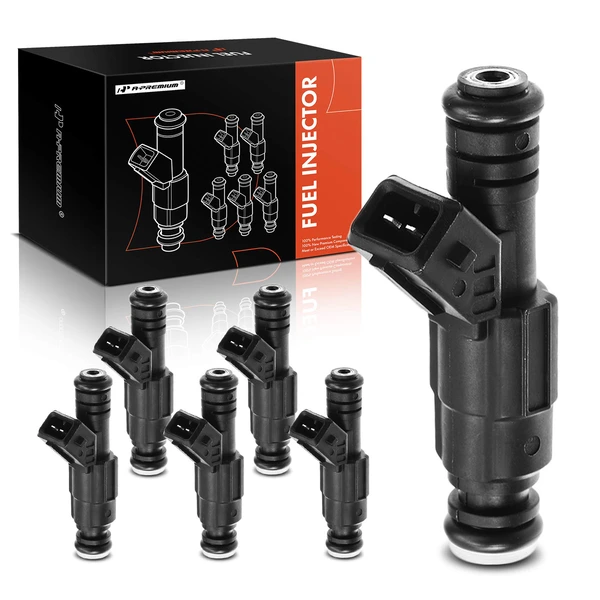6-Pc Fuel Injector, 2-Blade Terminal, A-Premium APFI095