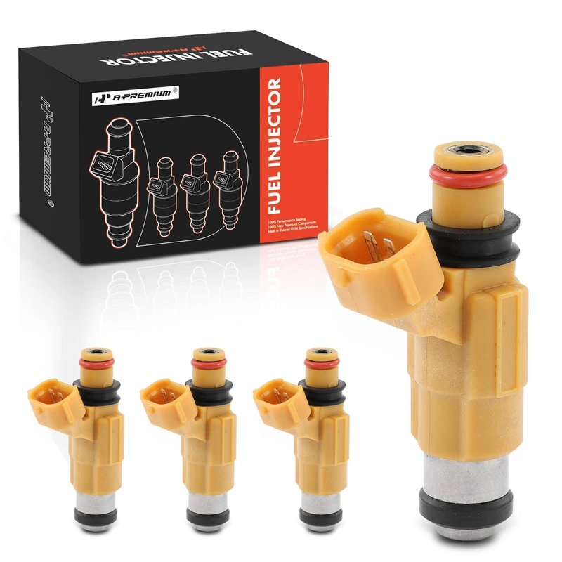 4 Pcs Yellow Fuel Injectors for Mitsubishi Galant 1999-2000 Montero Sport 1997-1999