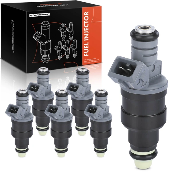 6-Pc Fuel Injector 2-Blade Terminal A-Premium APFI232