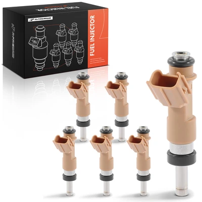 6 Pcs Brown Fuel Injectors