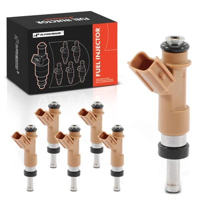 6 Pcs Brown Fuel Injectors