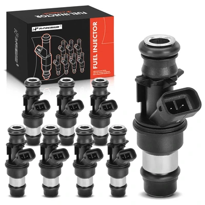8 Pcs Black Fuel Injectors