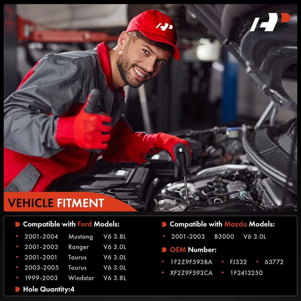 6-Pc Fuel Injector 2-Blade Terminal A-Premium APFI334