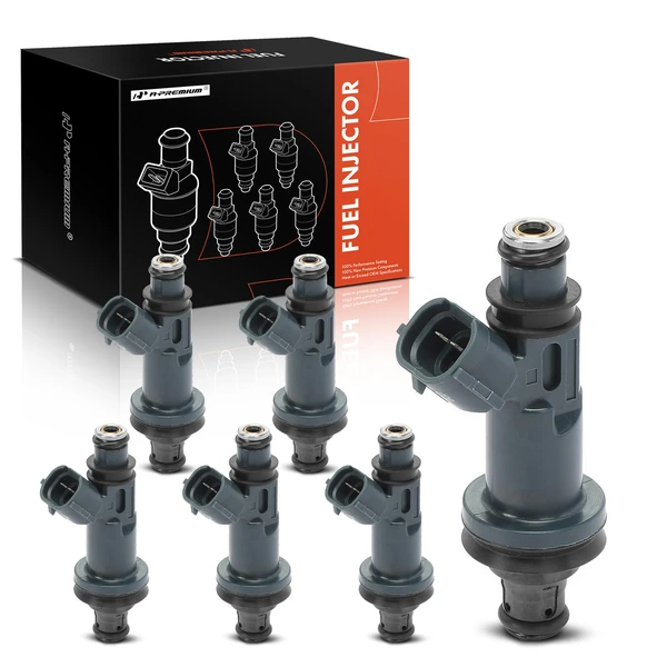 6-Pc Fuel Injector 2-Blade Terminal A-Premium APFI430