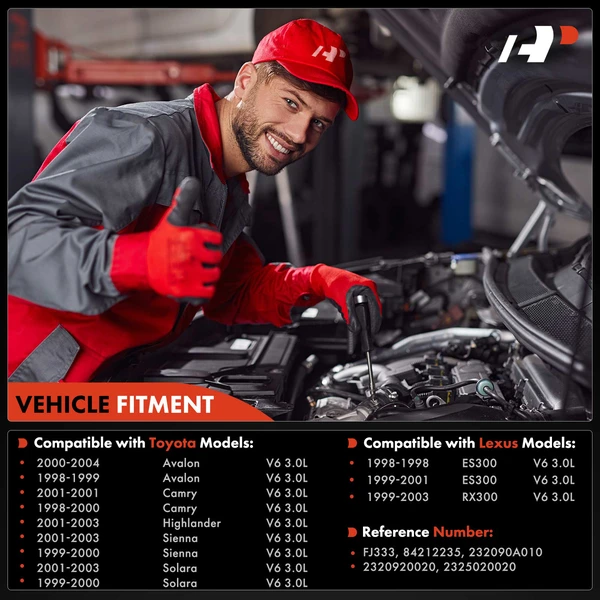 6-Pc Fuel Injector 2-Blade Terminal A-Premium APFI430