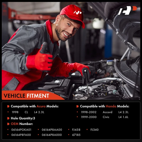 4-Pc Fuel Injector 2-Pin Terminal A-Premium APFI336